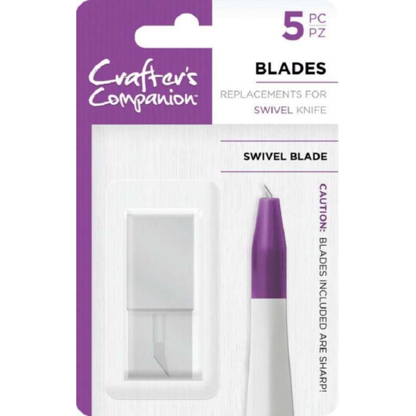 Crafter's Companion Hobby mes vervangende mesjes - Swivel (5 stuks) - CC-TOOL-KNIFE-SWBLD5 Crafter's Companion Hobby mes vervangende mesjes - Swivel (5 stuks) - CC-TOOL-KNIFE-SWBLD5
