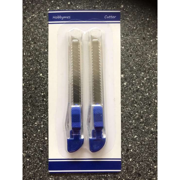 Hobbymes 2x op blister (breekmessen) Hobbymes 2x op blister (breekmessen)