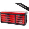 Ragnor Gereedschapskist Gevuld - 122-delig - 8 Lades - Rood, Zwart