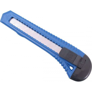 Afbreekmes Groot Model 18mm Blauw  Plastic