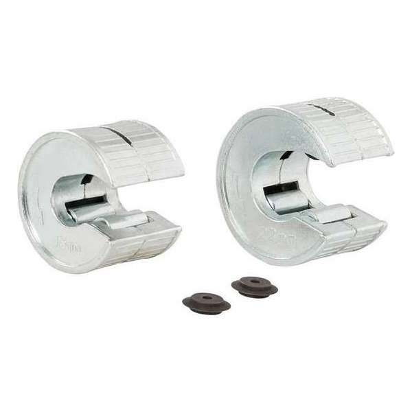 Dickie Dyer Roterende Koper Pijpsnijder Set - 15 en 22 mm. - 4 Delig Dickie Dyer Roterende Koper Pijpsnijder Set - 15 en 22 mm. - 4 Delig