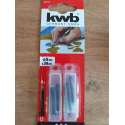 kwb Reservemesjes voor knutselmessen 023710 (4 stuks, voor artikel 014910, 30° scalpel lemmet, roestvrij staal)