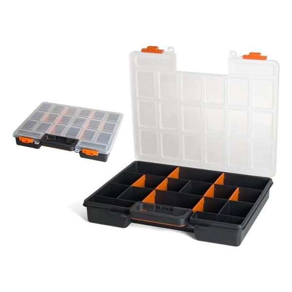 Gerimport Gereedschapskoffer Organizer 38 X 33 X 6 Cm Zwart Gerimport Gereedschapskoffer Organizer 38 X 33 X 6 Cm Zwart