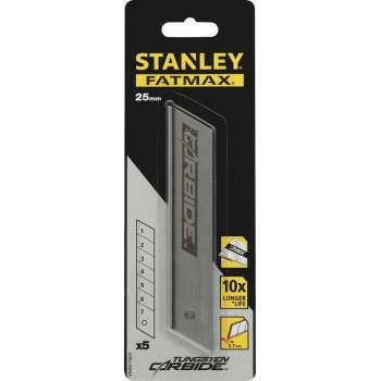 STANLEY Carbide Reserve Afbreekmessen 25mm (5 stuks)