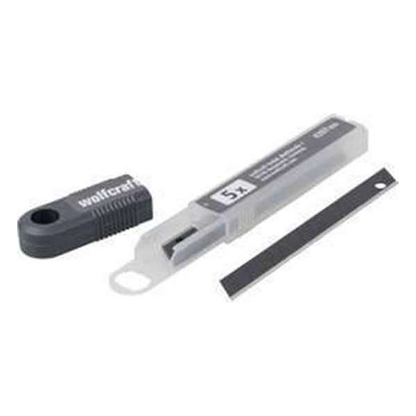 Wolfcraft 4207000 Afbreekmesjes Profi sharp 9 mm zwart Wolfcraft 4207000 Afbreekmesjes Profi sharp 9 mm zwart