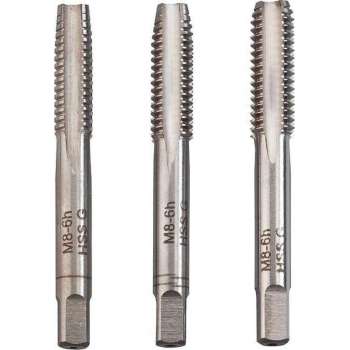 KWB Handmatige schroefdraadtappen, 3-delig - 443312