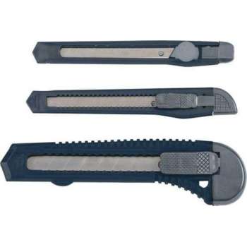 Messenset kwb - hobby afbreekmesjes - messenset - 3-delig - 9 mm + 18 mm