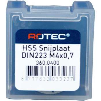 Rotec HSS Ronde snijplaat M4