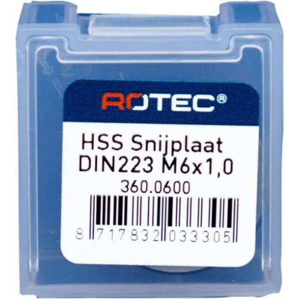 Rotec HSS Ronde snijplaat M6 Rotec HSS Ronde snijplaat M6