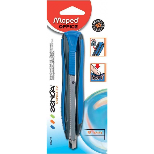 20x Maped cutter Zenoa Sensitiv mes van 9mm 20x Maped cutter Zenoa Sensitiv mes van 9mm