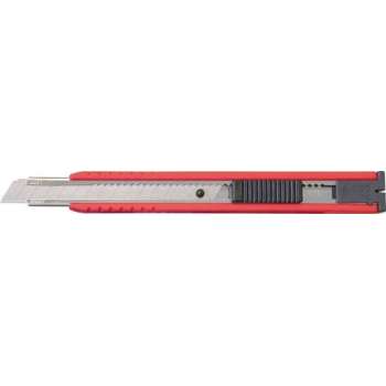 Cuttermessen met drukknop 9mm