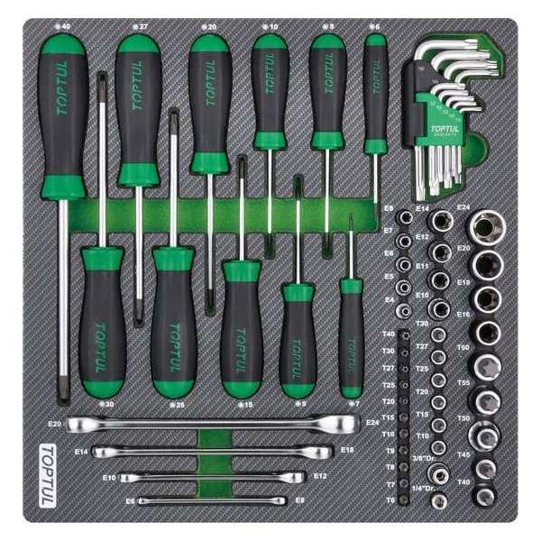 Inleg foam carbon torx assortiment Inleg foam carbon torx assortiment