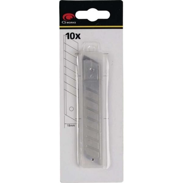 Reserve afbreekmesjes van 18 mm (set van 10) Reserve afbreekmesjes van 18 mm (set van 10)