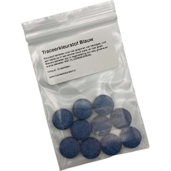 Lekdetectie kleurstof - Blauw 10 stuks - Lekkage - Riool - Traceerkleurstof Lekdetectie kleurstof - Blauw 10 stuks - Lekkage - Riool - Traceerkleurstof