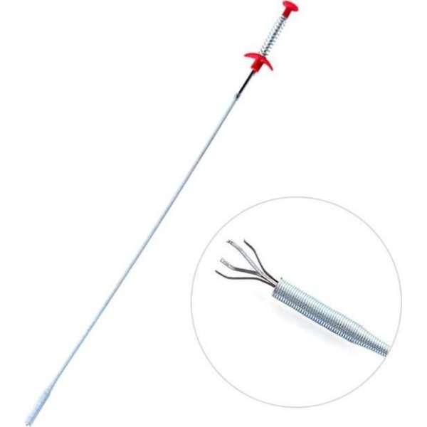 Gootsteen Ontstopper - Ontstoppingsveer RVS - Gootsteen - Leidingen - Verstopt - Stevige Grip Hendel - 60 CM Lang Gootsteen Ontstopper - Ontstoppingsveer RVS - Gootsteen - Leidingen - Verstopt - Stevige Grip Hendel - 60 CM Lang