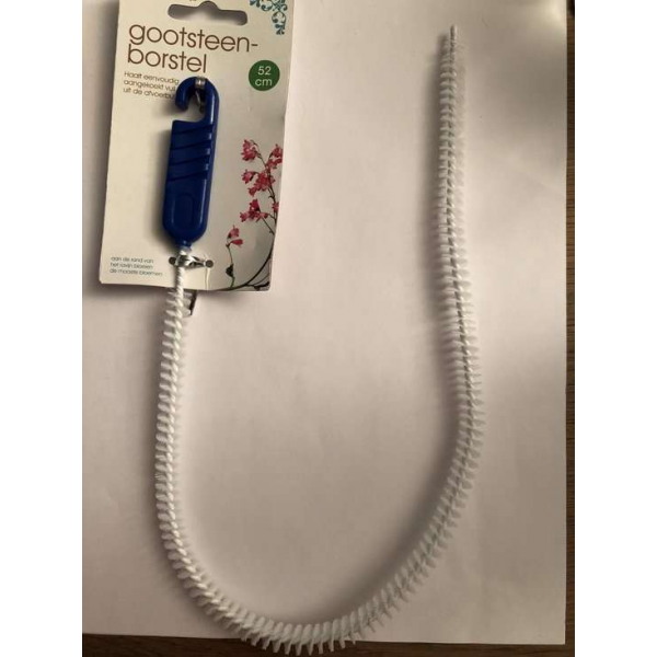 GOOTSTEEN BORSTEL 52CM HAALT EENVOUDIG AANGEKOEKT VUIL WEG UIT DE AFVOERBUIS GOOTSTEEN BORSTEL 52CM HAALT EENVOUDIG AANGEKOEKT VUIL WEG UIT DE AFVOERBUIS