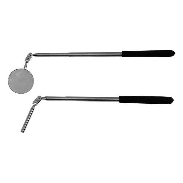 Telescopische pick-up met magneet + telescopische inspectiespiegel Telescopische pick-up met magneet + telescopische inspectiespiegel