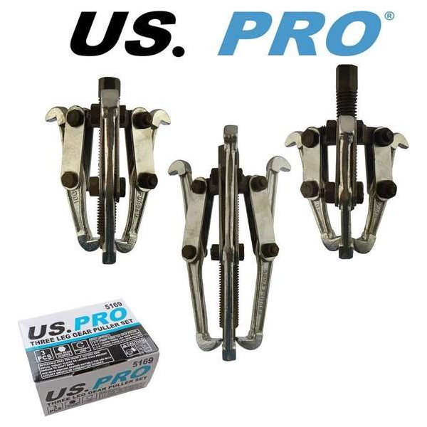 Lager / poelietrekker set 75, 100 en 150 mm 3-delig Lager / poelietrekker set 75, 100 en 150 mm 3-delig