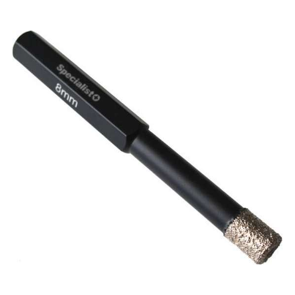 Tegelboor met wax 8mm droog zeskant Tegelboor met wax 8mm droog zeskant