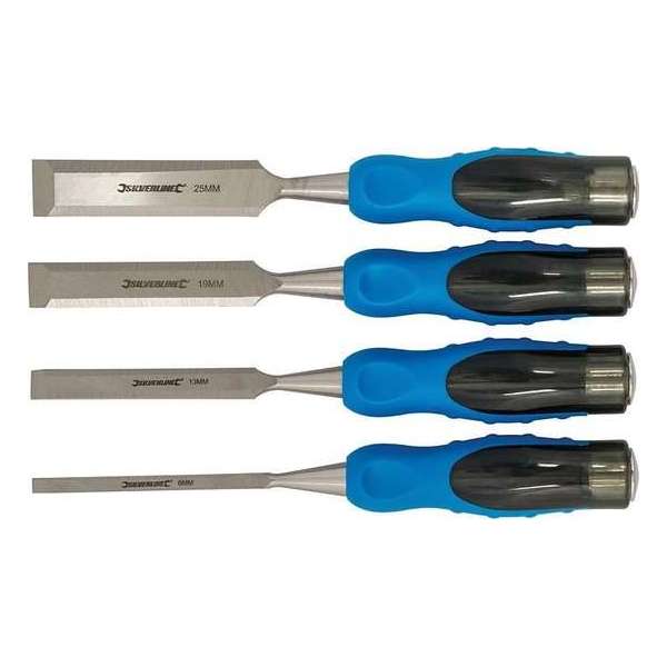 Silverline 633495 4-delige Expert Houtbeitelset Silverline 633495 4-delige Expert Houtbeitelset