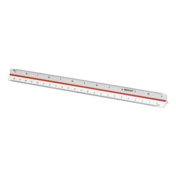 Schaalstok Westcott 30cm - 1:20-25-33,33-50-75-100 Schaalstok Westcott 30cm - 1:20-25-33,33-50-75-100