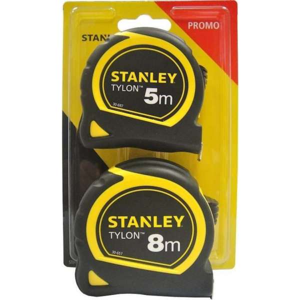STANLEY Promopack Rolbandmaat 8m + meetlint 5m STANLEY Promopack Rolbandmaat 8m + meetlint 5m