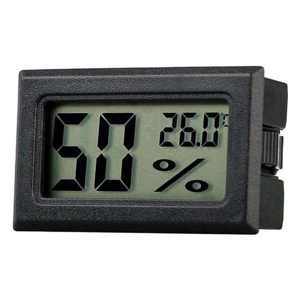 Professionele hygrometer - Zwart - Meet ook temperatuur - Voor buiten en binnen - 2 in 1 - Hygrometer Professionele hygrometer - Zwart - Meet ook temperatuur - Voor buiten en binnen - 2 in 1 - Hygrometer