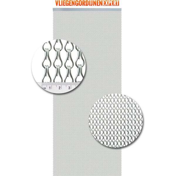 Aluminium vliegengordijn Zilver Mat Aluminium vliegengordijn Zilver Mat