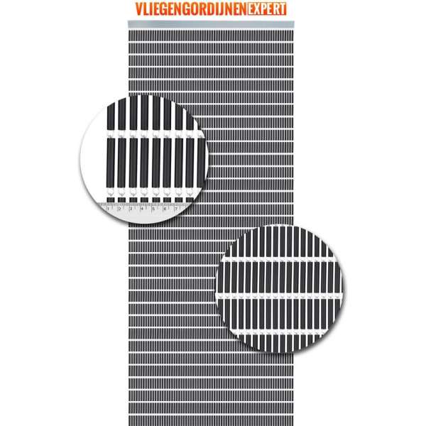 Hulzen vliegengordijn Antraciet Hulzen vliegengordijn Antraciet